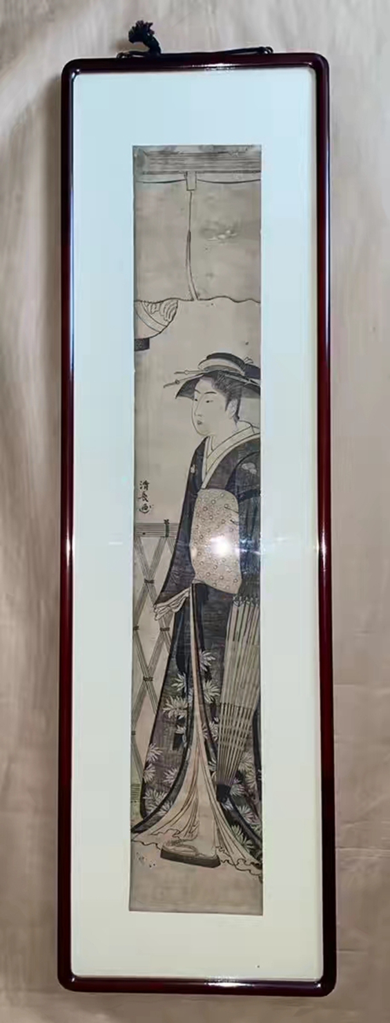 鸟居清长 水茶馆前的舞女
